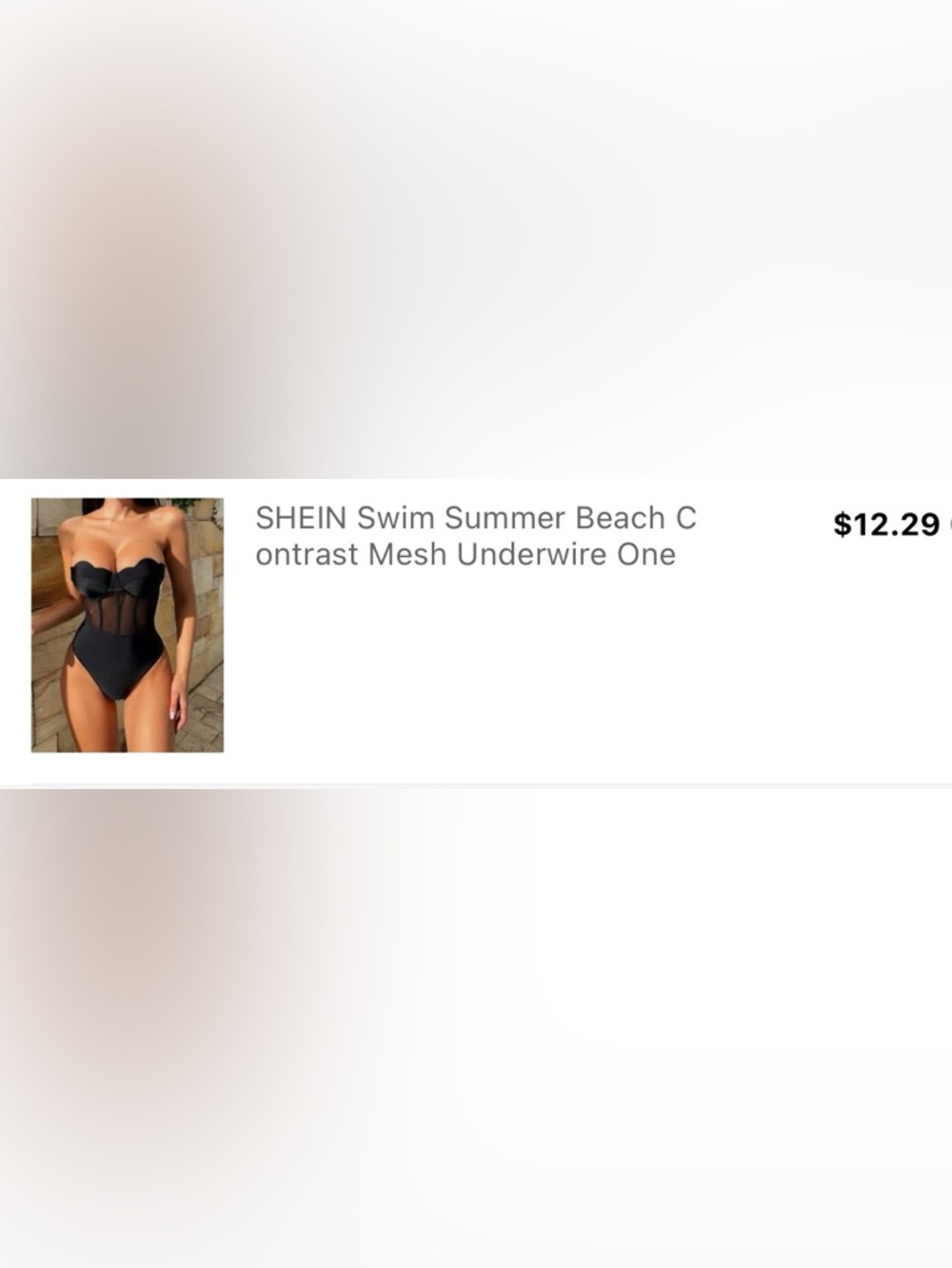 Women’s bodice black swimsuit